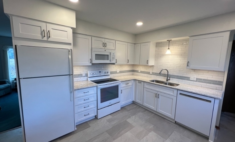 From 80s Oak to White and Bright Kitchen near Ann Arbor Michigan